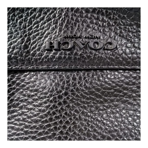 Coach C2950 Turner Crossbody Bag Black Leather Flight Bag - Picture 5 of 9
